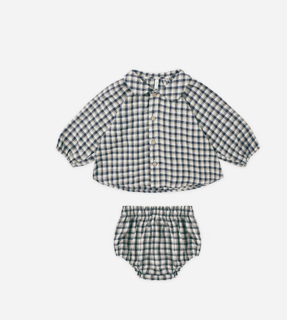 NELLIE SET || NAVY CHECK