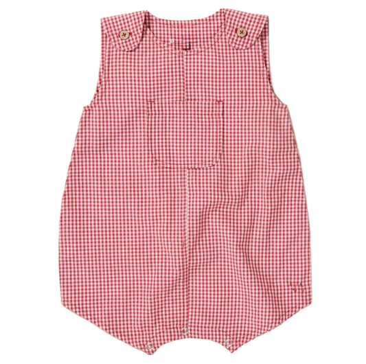 Baby Boys Noah Jumper - Red Gingham