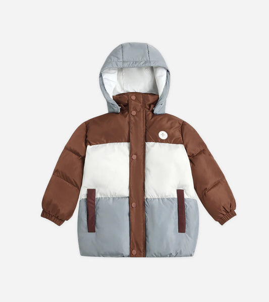 SKI PUFFER JACKET || BROWN