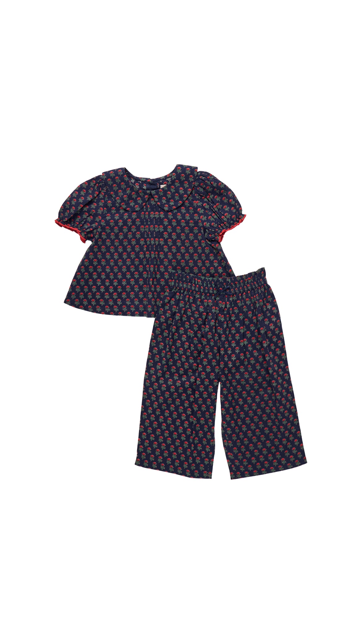 Baby Girls Dawson 2-piece set - Navy Carnation