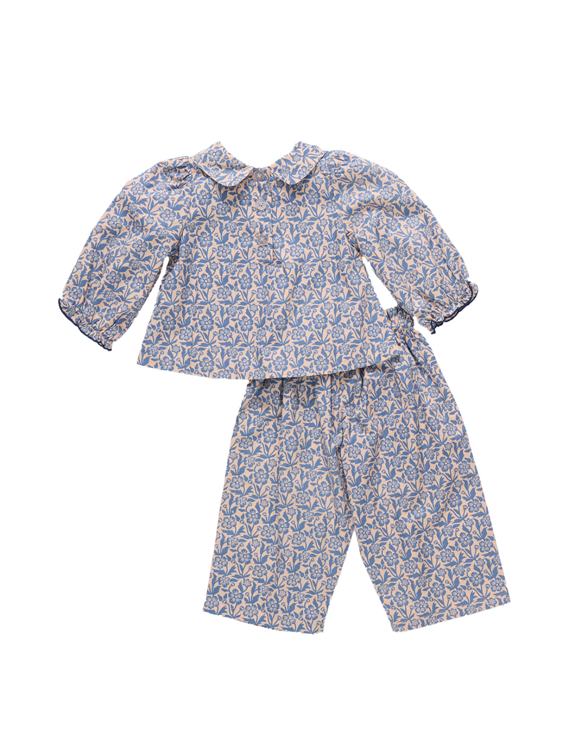 Baby Girls Dawson Set-Blue Climbing Floral