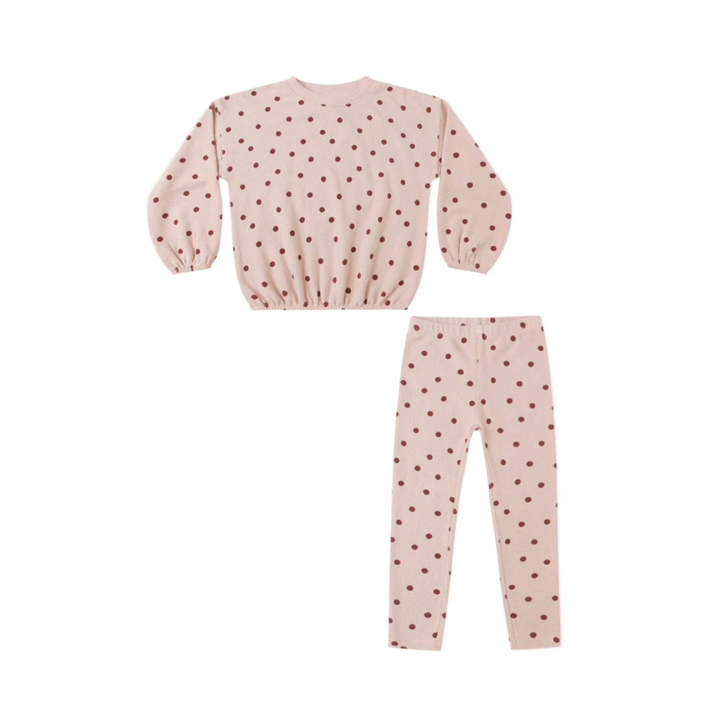Spongey Knit Set-Polka Dot