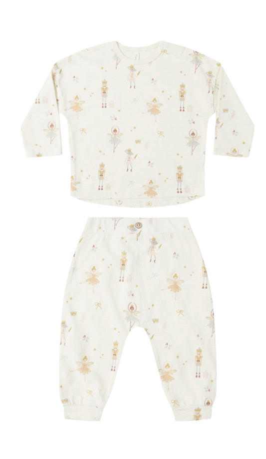 LONG SLEEVE TEE + PANT SET || NUTCRACKER