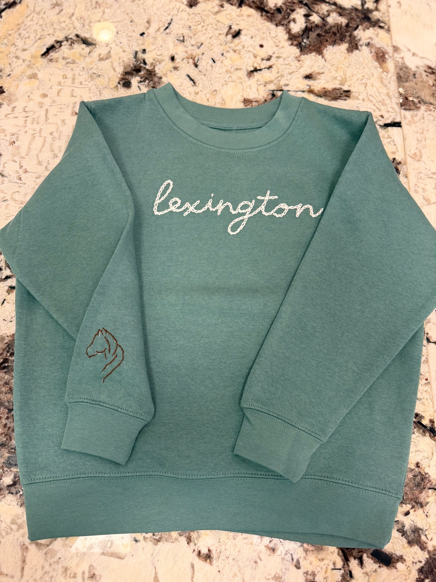 Lexington Handstitched Sweatshirt-Horse Icon