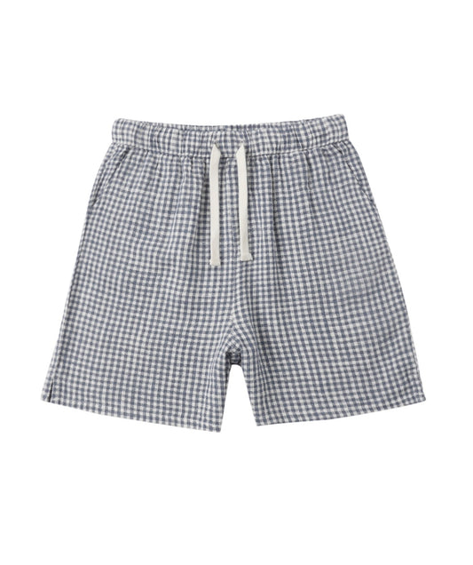 Rylee and Cru Perry Short-Marine Gingham