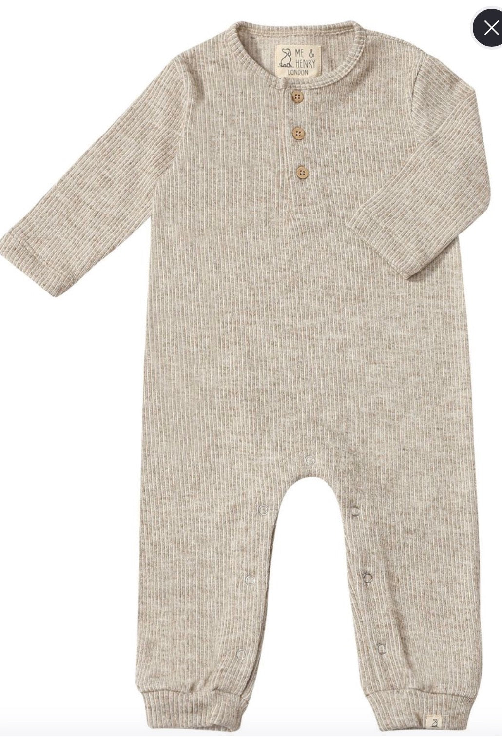 Mason Ribbed Henley Romper