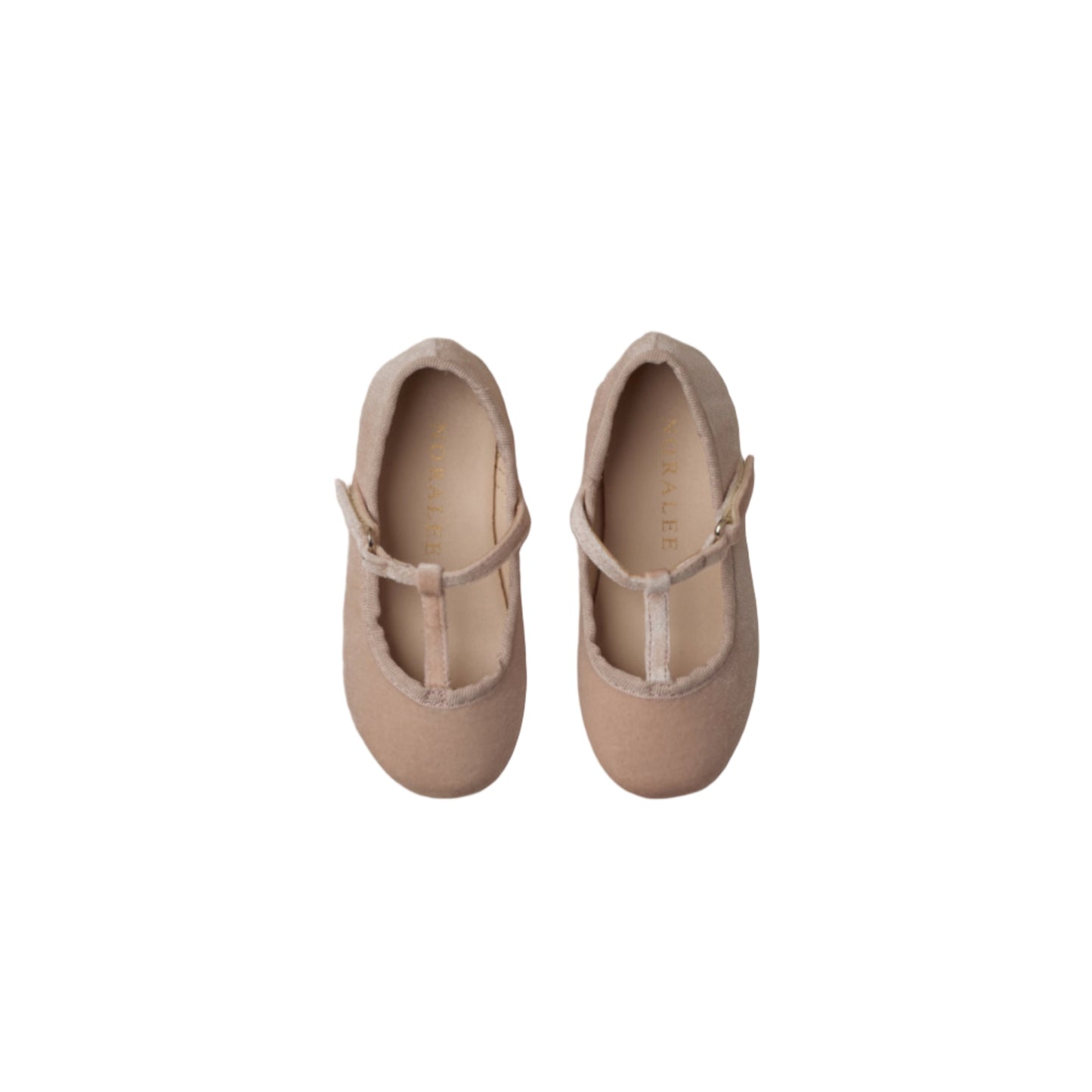 T-Strap Ballet Flats-Rose