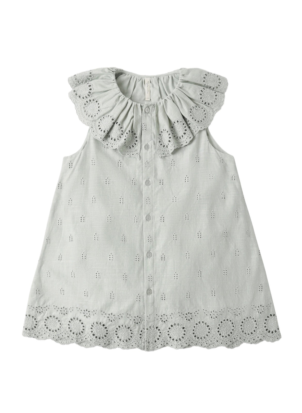 Rylee + Cru Marina Dress for Girls in Seafoam