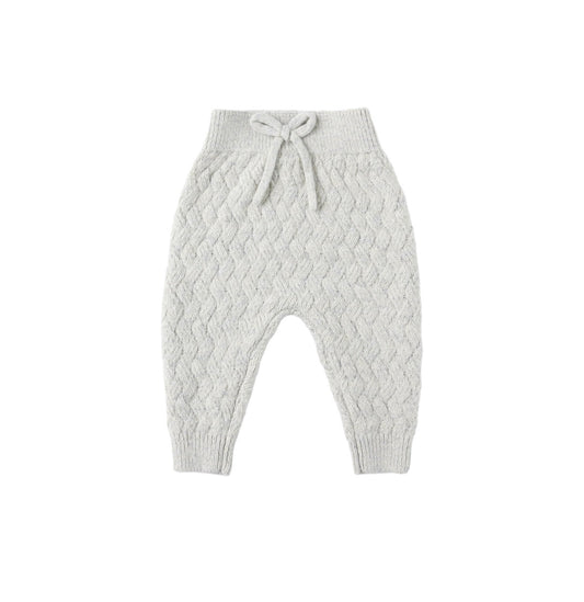 Knit Pant || Heathered Blue