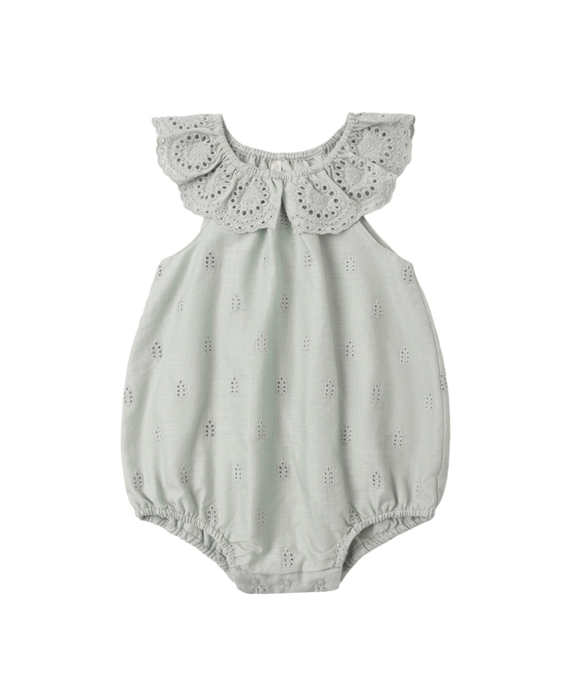 Rylee + Cru Myla Romper for Girls in Seafoam