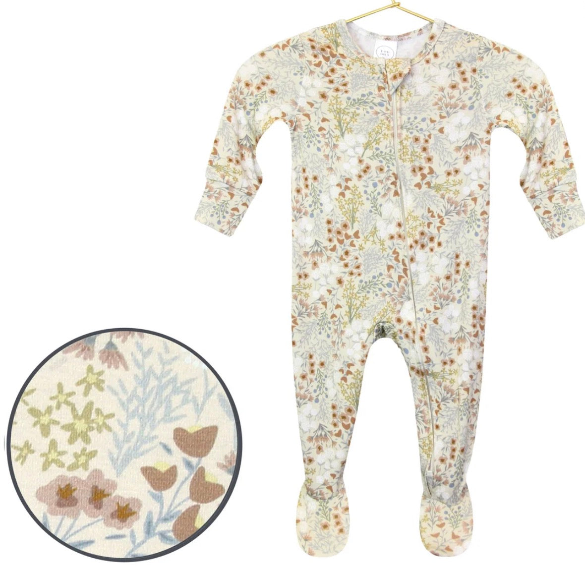 Lou Lou and Co Pearl Zipper Footie
