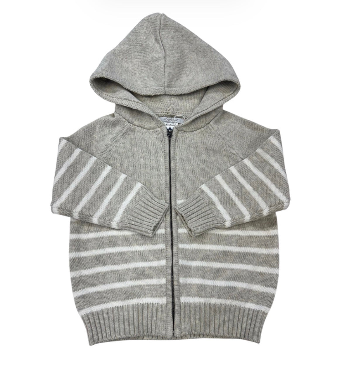 Striped Zip Hoodie