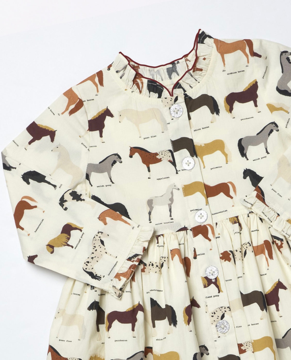 Girls Autumn Dress-Horse Breeds