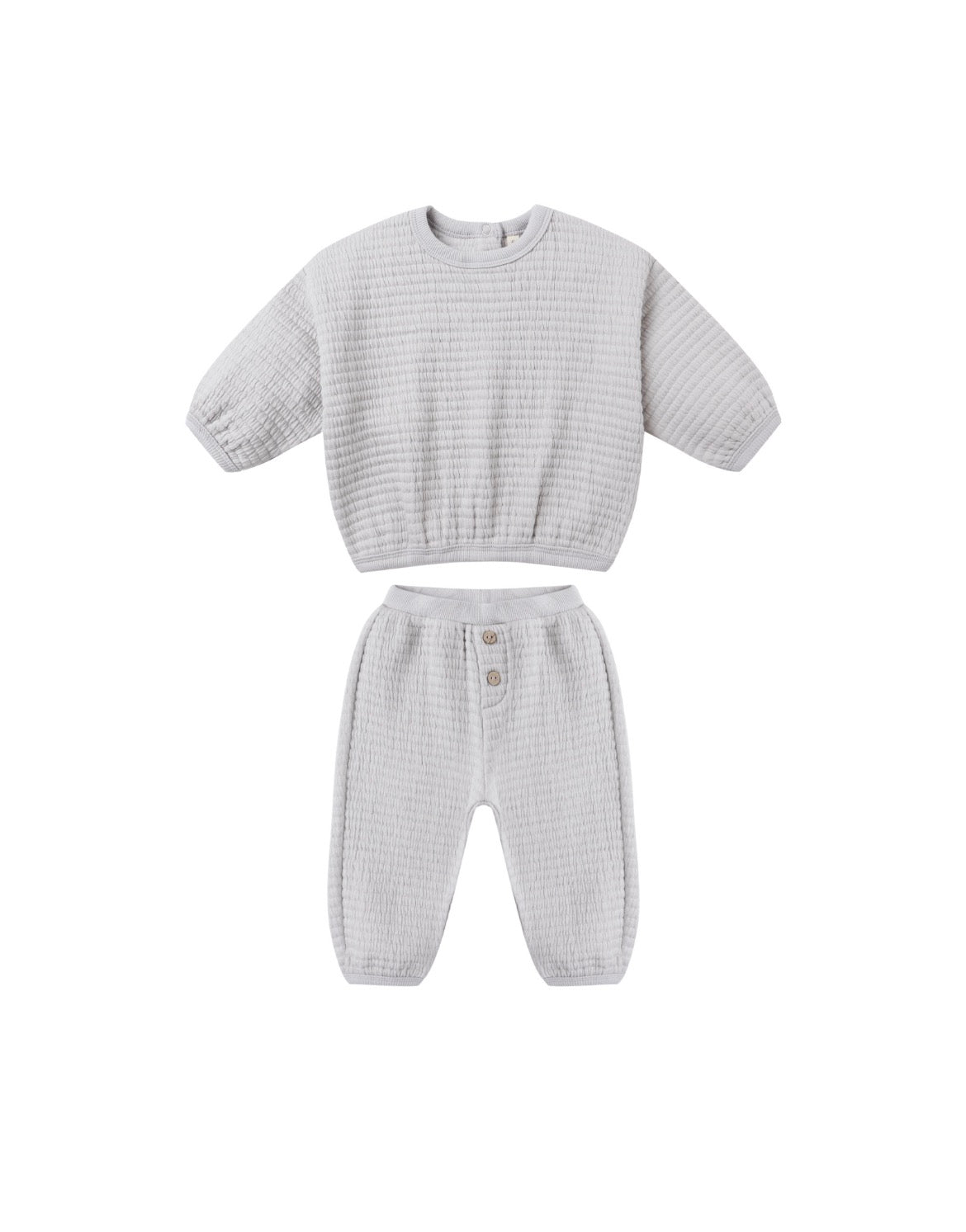 Textured Sweat Set || Frost