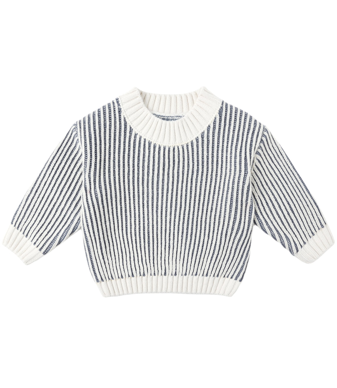 Relaxed Knit Sweater-Ocean