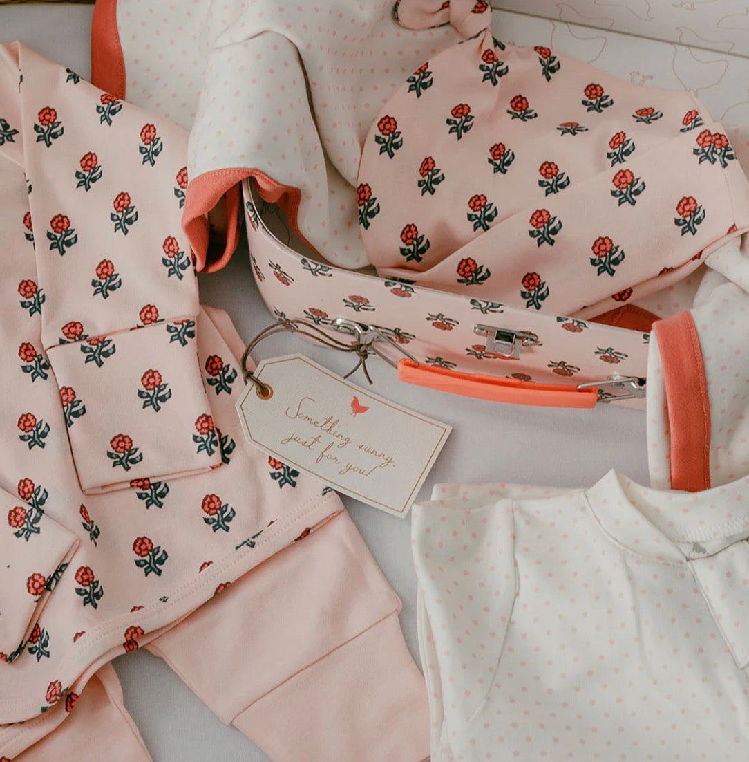 Nesting Box Baby Take Home Set - Pink Tiny Flower