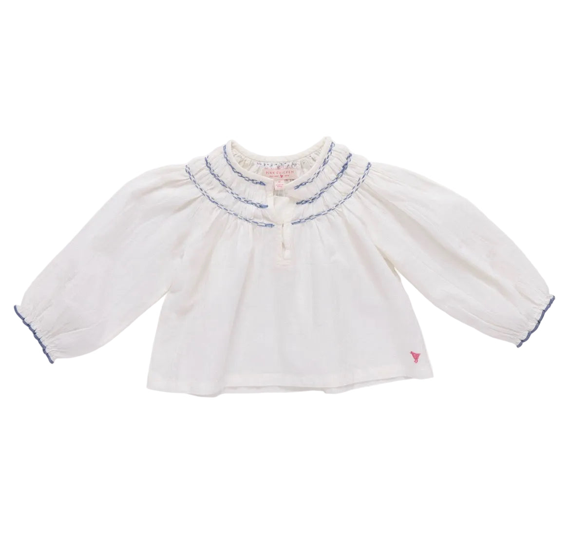 Pink Chicken Girls Ava Top - Antique White