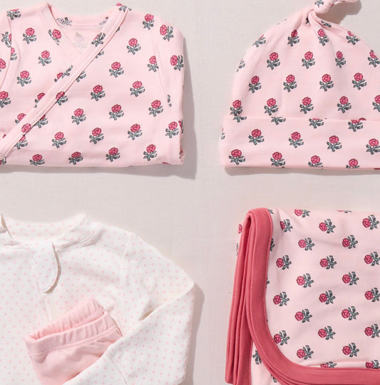 Nesting Box Baby Take Home Set - Pink Tiny Flower