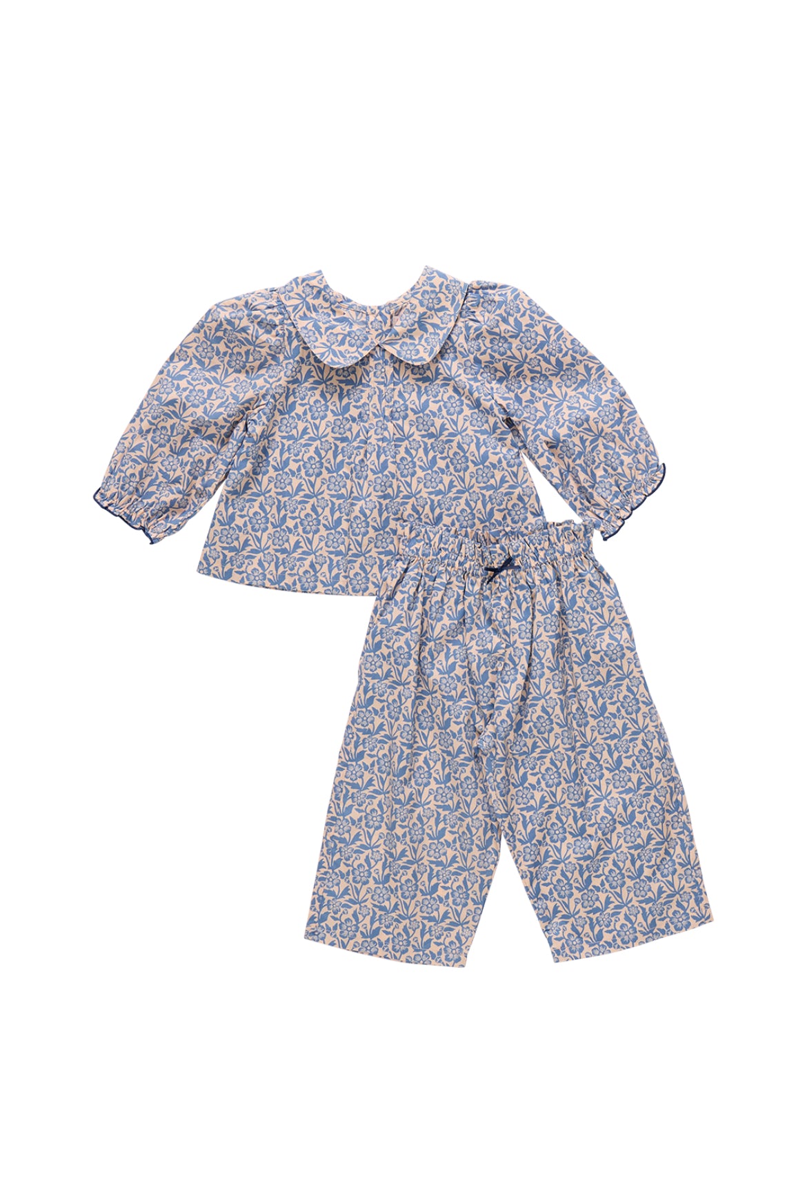 Baby Girls Dawson Set-Blue Climbing Floral