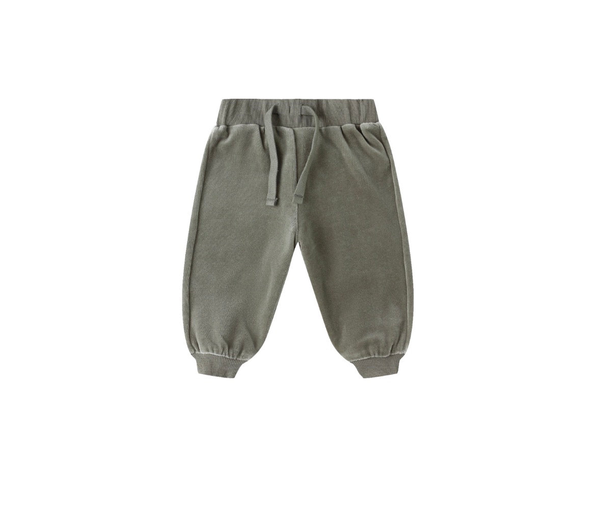 Velour Relaxed Sweatpant Forest