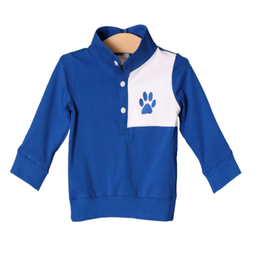 Embroidered Go Cats Pullover