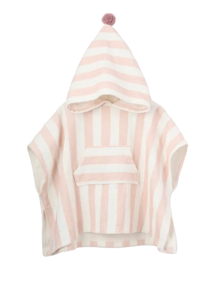 Beach Poncho Coverup-Pale Pink