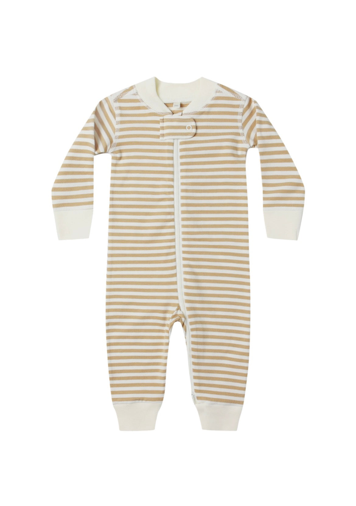 Zip Long Sleeve Sleeper Gold Stripe
