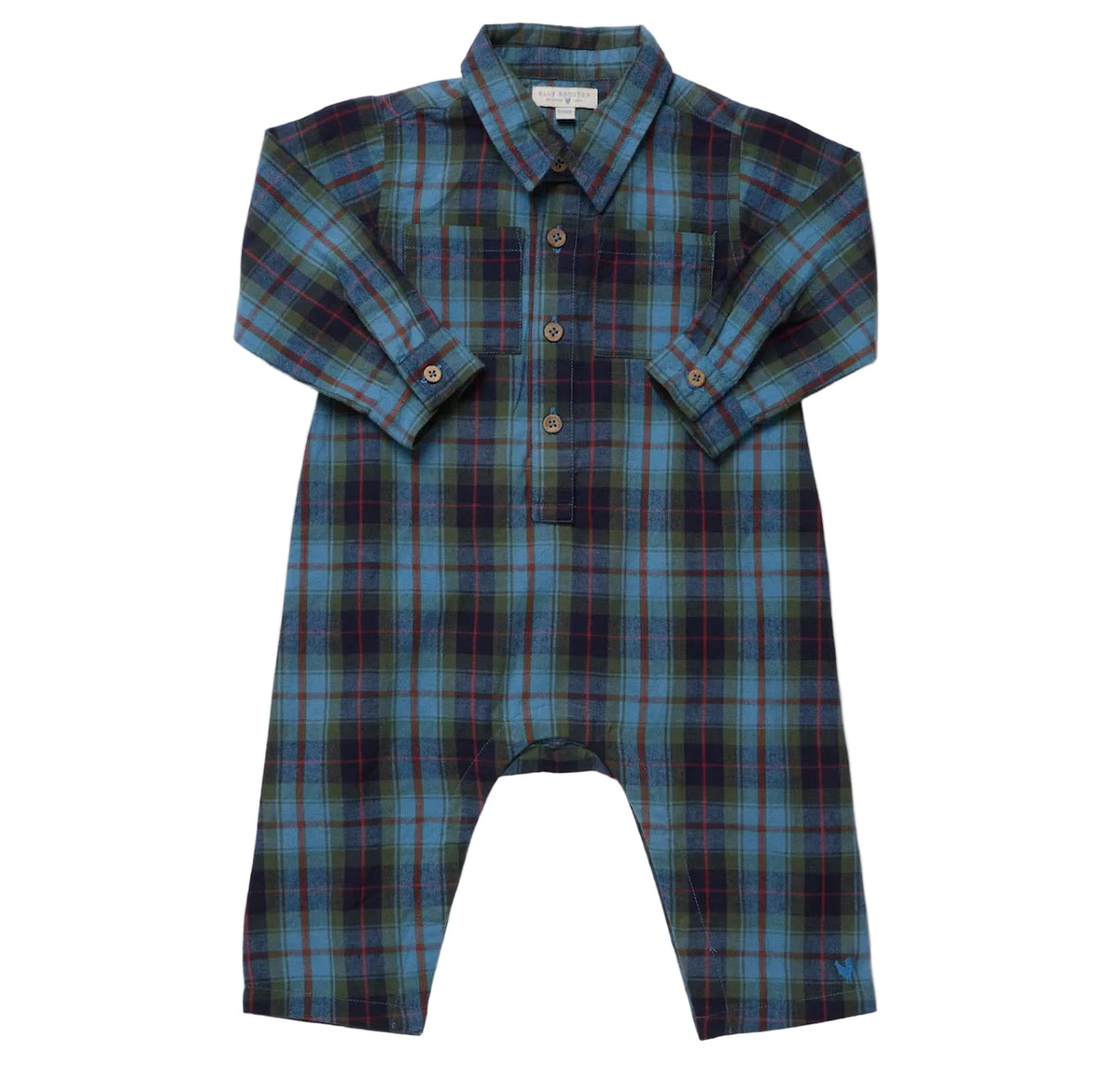 Baby Boys Easton Jumper - Blue Tartan