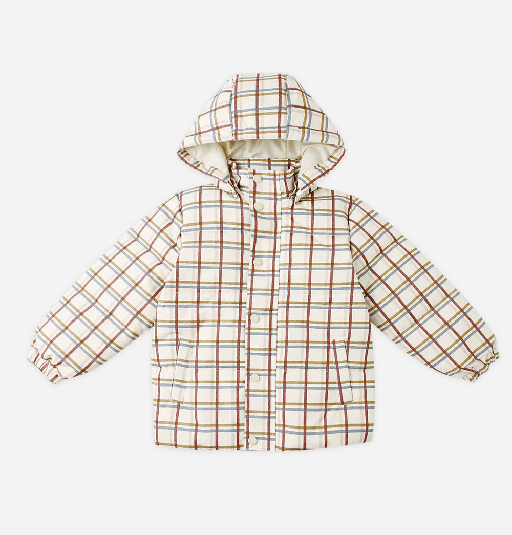 PUFFER JACKET || MULTI-PLAID
