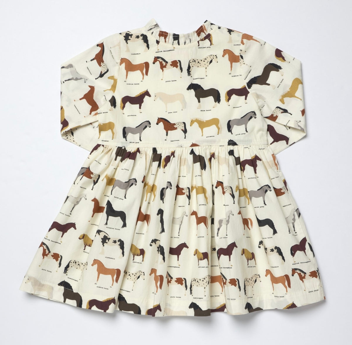 Girls Autumn Dress-Horse Breeds
