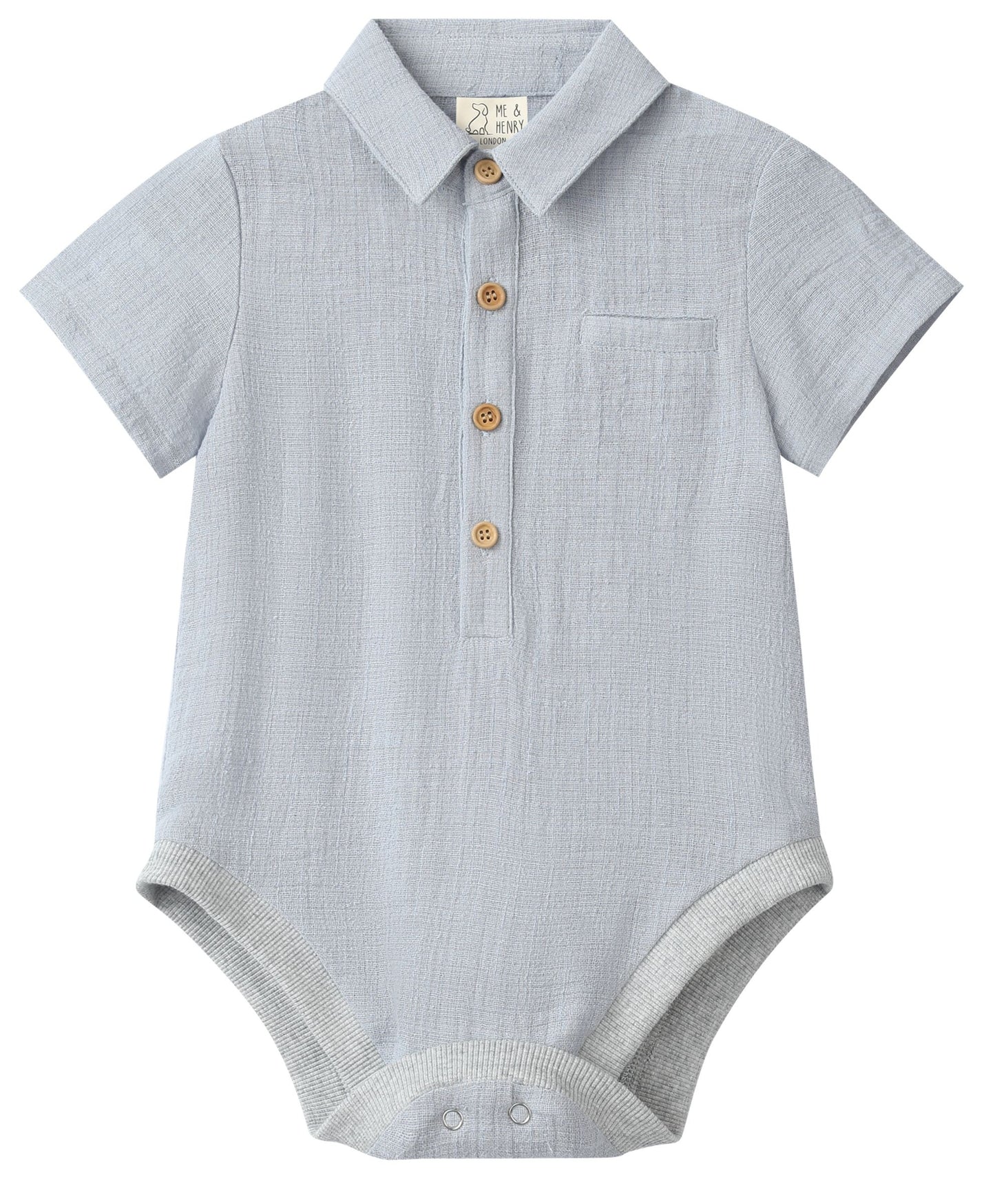Grey HELFORD Woven onesie