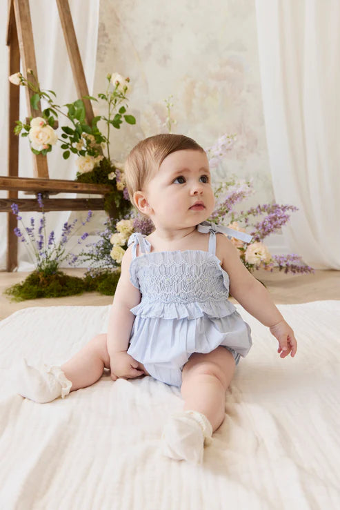 Jamie Kay Organic Cotton Desiree Playsuit in Petite Check for Girls
