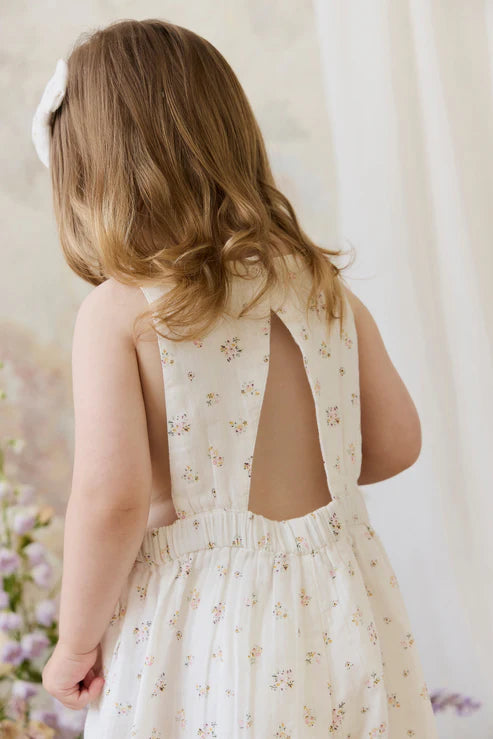 Jamie Kay Organic Cotton Muslin Marceline Jumpsuit for Girls in Ayla Whisper