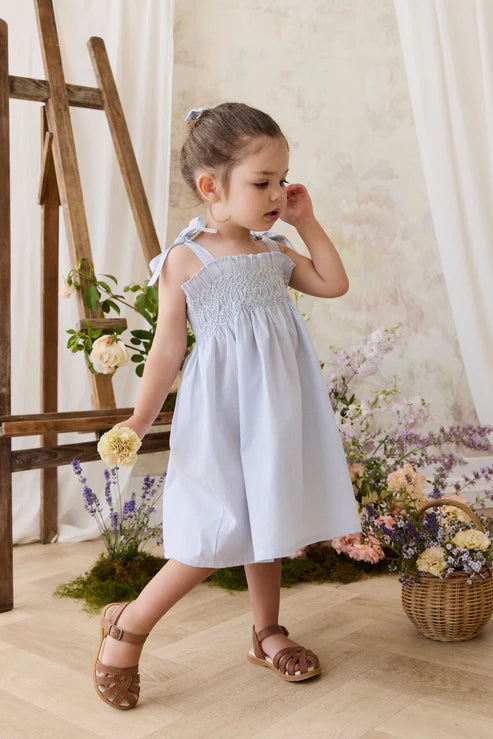 Jamie Kay Organic Cotton Desiree Dress in Petite Check for Girls