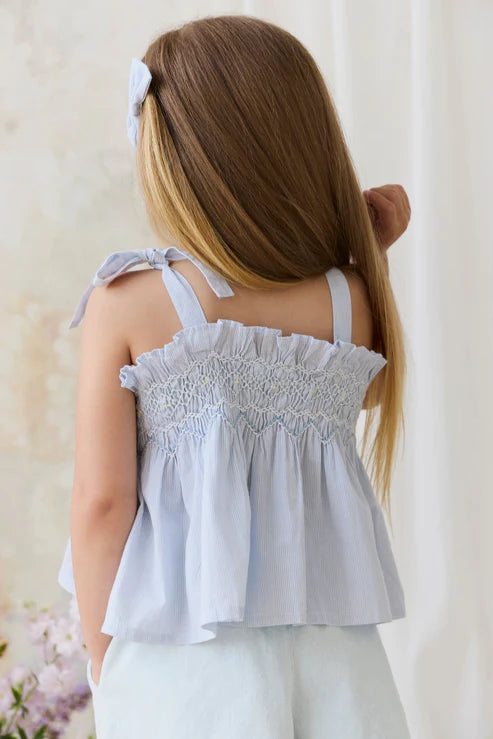Jamie Kay Organic Cotton Desiree Top for Girls in Petite Check