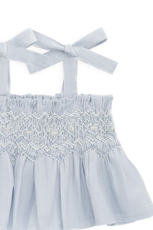 Jamie Kay Organic Cotton Desiree Top for Girls in Petite Check