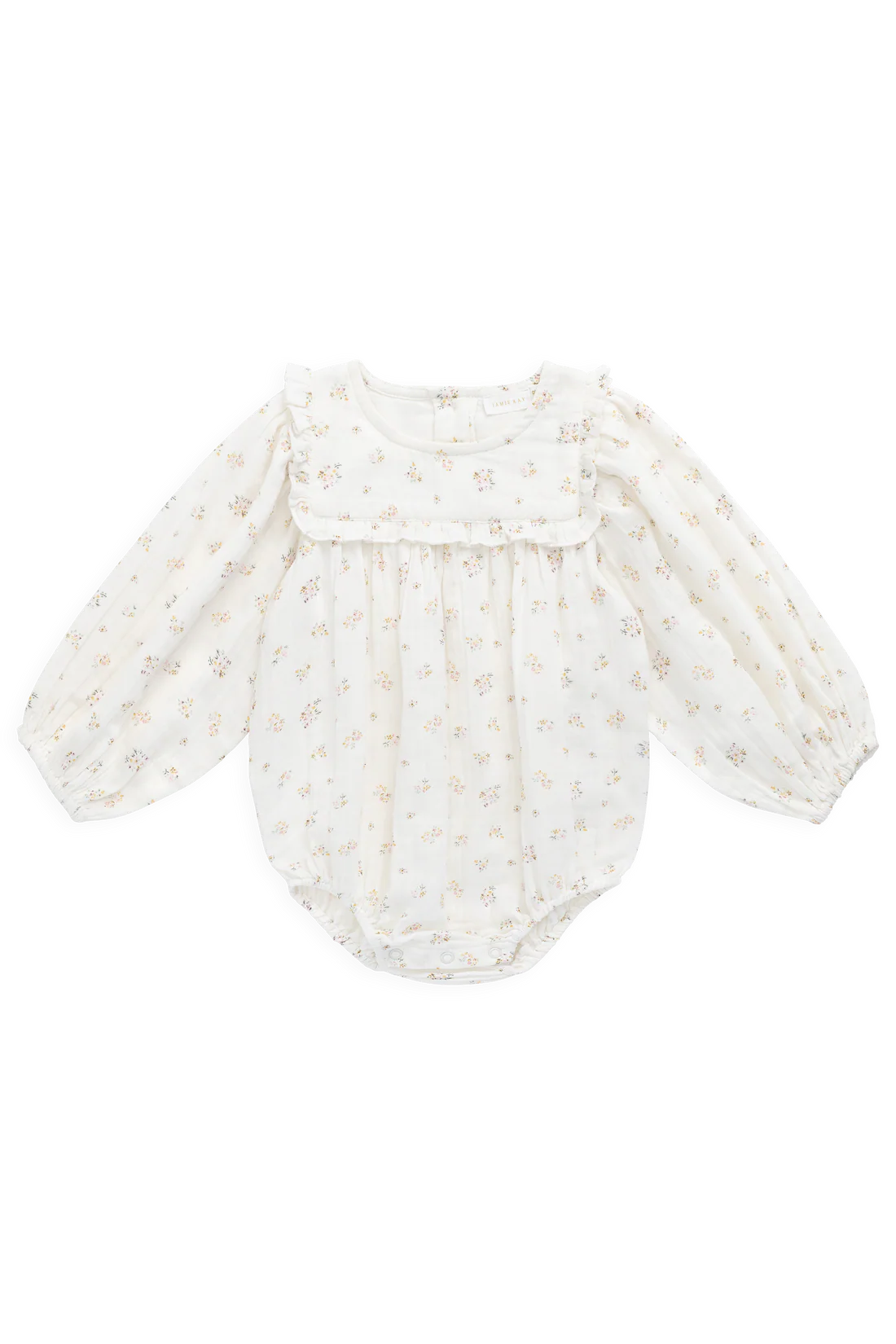 Jamie Kay Organic Cotton Muslin Frances Playsuit in Ayla Whisper for Girls