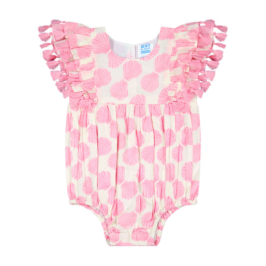 Anna Baby Romper Shell Beach Pink