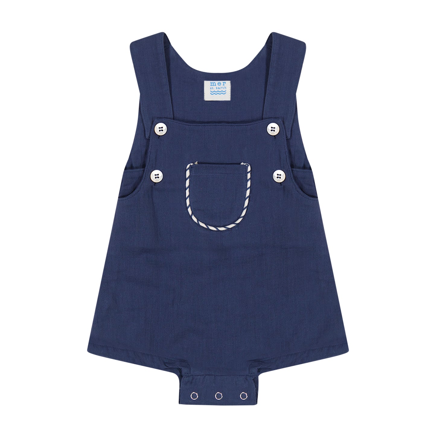 Julien Baby Boy Romper Lapis Blue