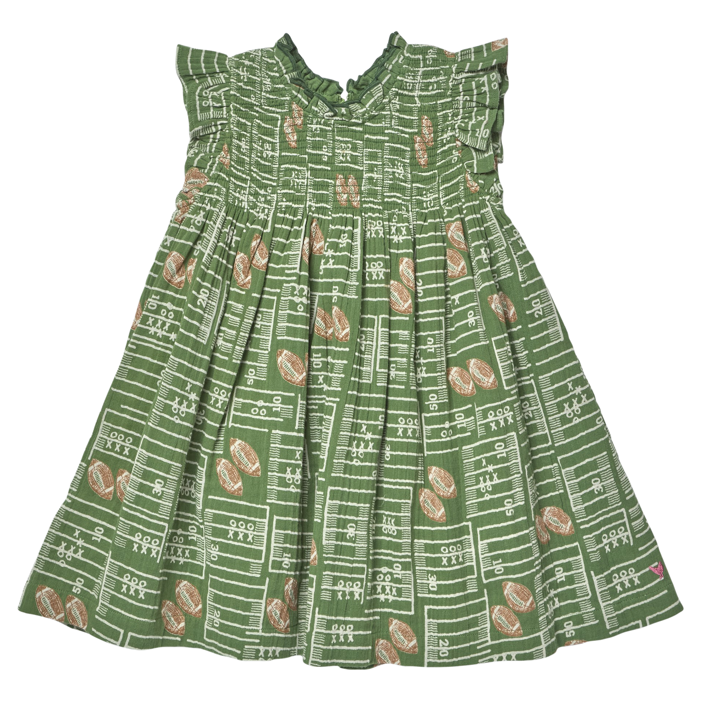Pink Chicken Girls Stevie Dress - Football Field
