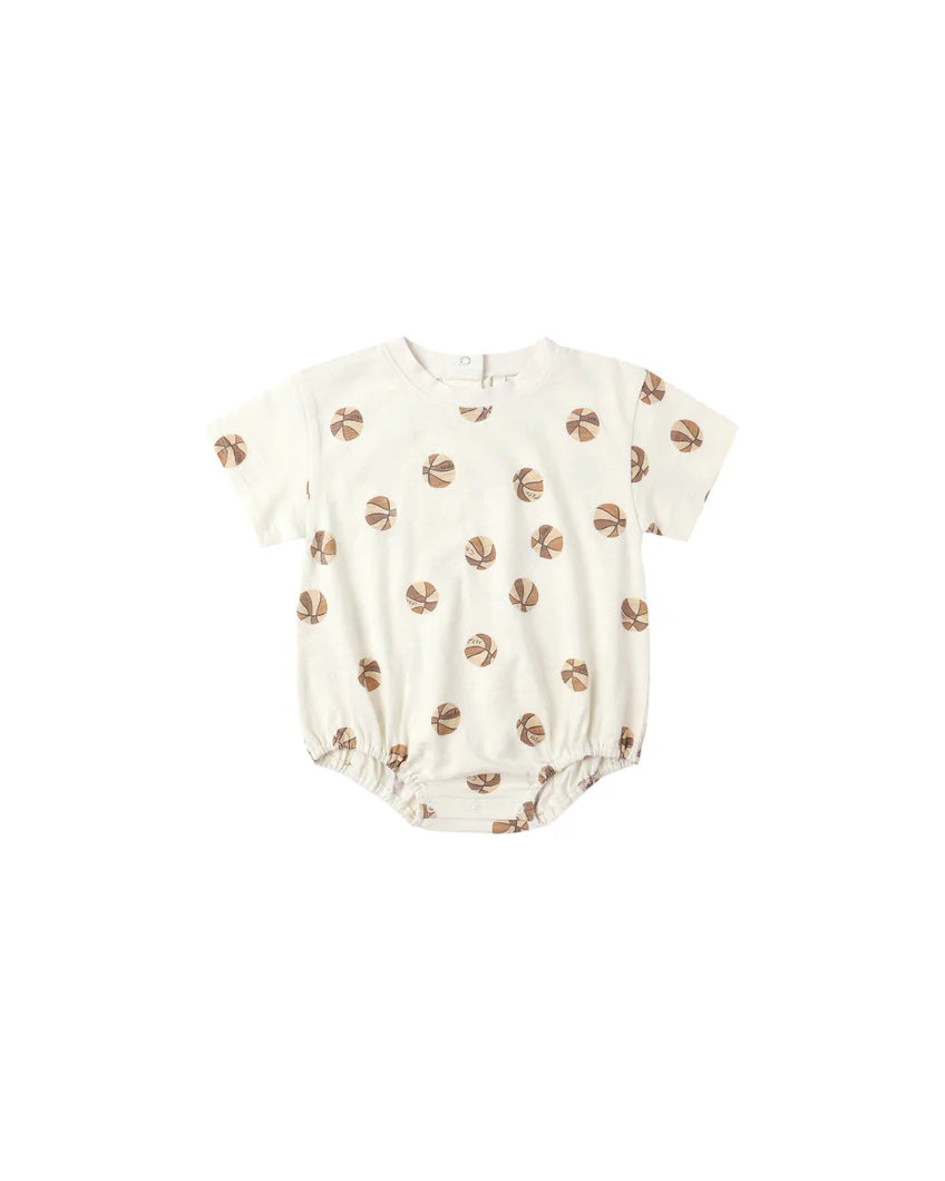 RELAXED BUBBLE ROMPER || BASKETBALL