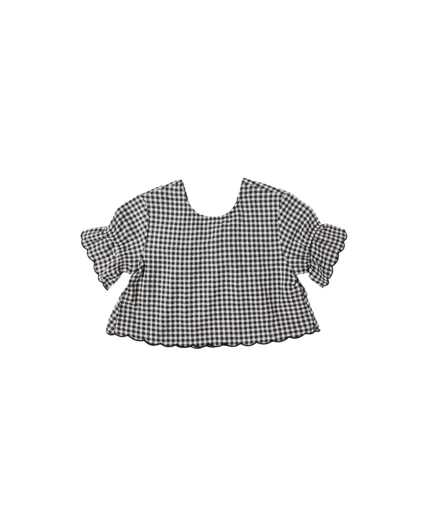 FRANCIE BLOUSE || BLACK GINGHAM
