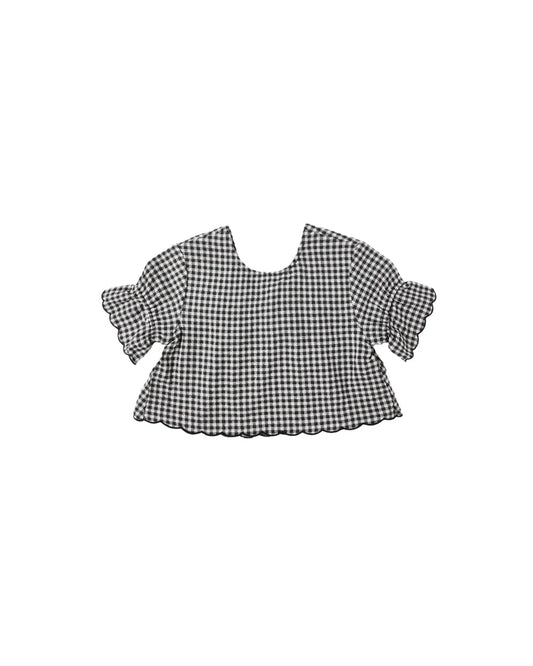 FRANCIE BLOUSE || BLACK GINGHAM