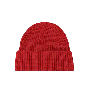 Knit Beanie-Red