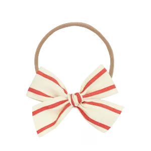 Ribbon Bow-Red Stripe