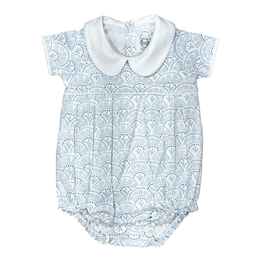 Heyward House Boys Pleated Bubble-Blue Scallop