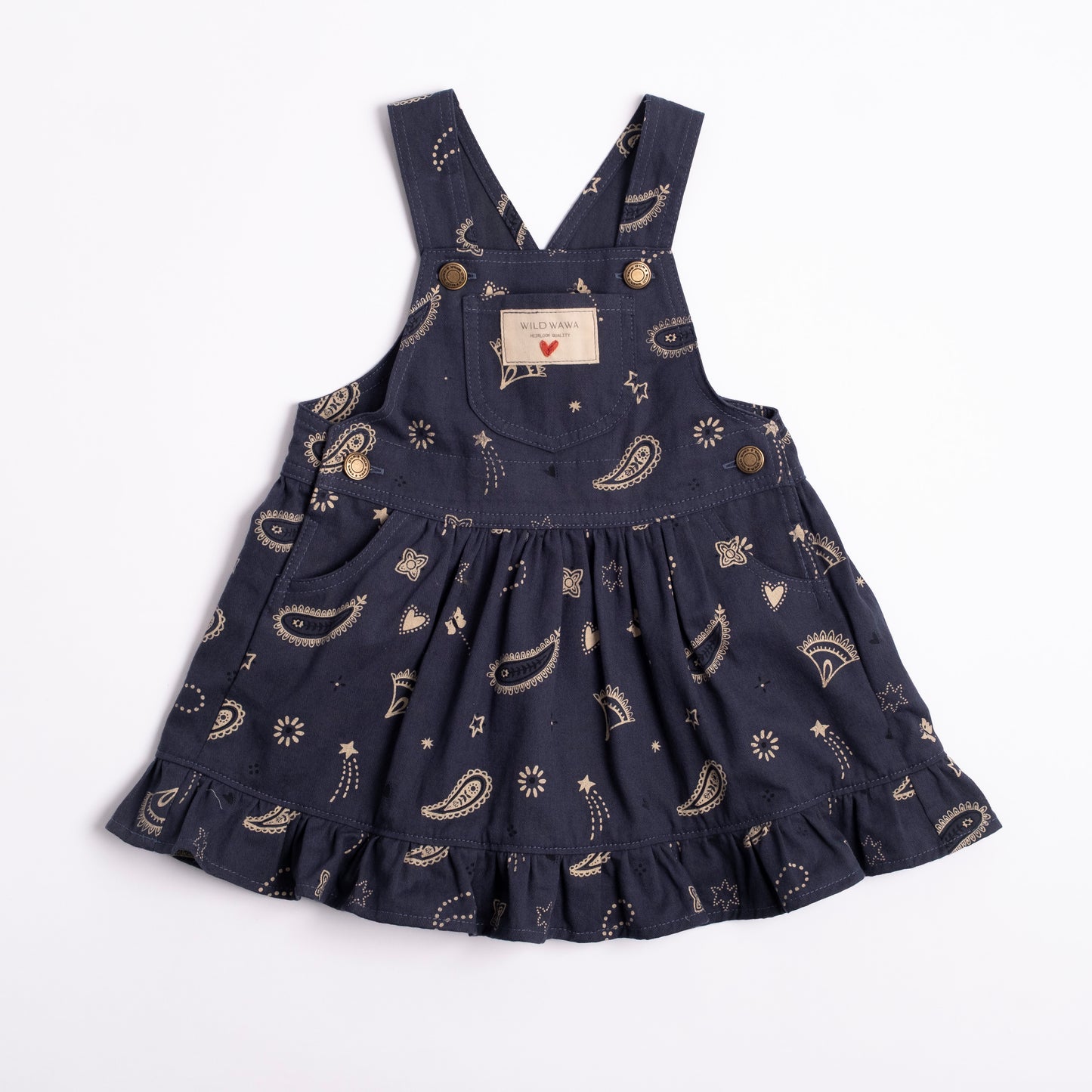 Midnight Bandana Overall Dress