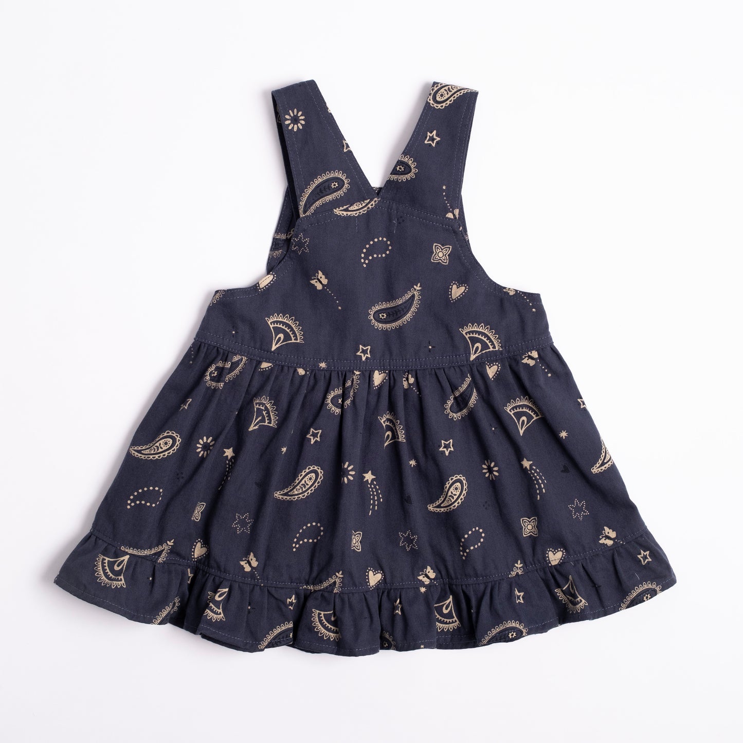 Midnight Bandana Overall Dress