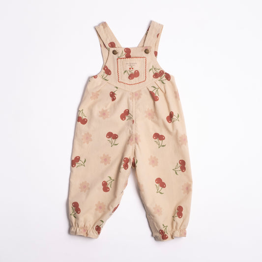 Cherry Bloom Overall Romper