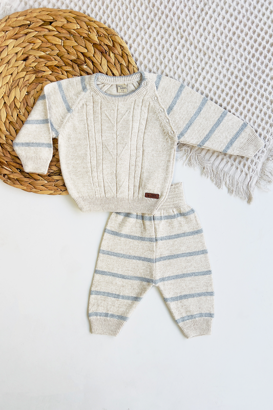 2 piece Baby Long sleeve Soft Knit set